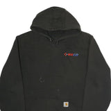 CARHARTT Mens Black Hoodie L WECO Logo Cotton Pullover Workwear
