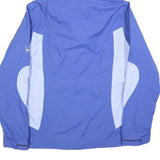 JACK WOLFSKIN Womens Blue & Light Blue Outdoor Jacket M Polyester Zip Hooded