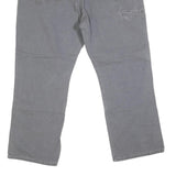 DICKIES Mens Grey Regular Straight Denim Jeans Cotton Blend W42 L29 Workwear Zip