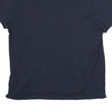 CALVIN KLEIN Mens Navy Blue Cotton Polo Shirt XL CK Logo Short Sleeve Basic