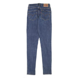 LEVI'S Womens Jeans Blue Slim Skinny Denim Medium W23 L29 Classic Zip Cotton
