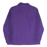 ADIDAS Womens Purple Classic Jacket UK 14 Polyester Blend Zip Sportswear