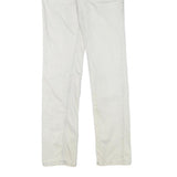 LEVI'S 519 Mens Cotton Blend White Slim Straight Trousers W30 L34 Stylish