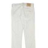 LEVI'S 519 Mens Cotton Blend White Slim Straight Trousers W30 L34 Stylish