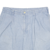 NAUTICA Mens Shorts Blue Casual Plain XL W34 Cotton Blend Lightweight