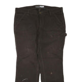 CARHARTT Womens Jeans Black Regular Straight Denim W38 L30 Workwear Durable