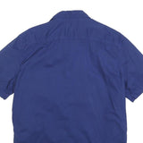 LEVI'S Mens Blue Cotton Short Sleeve Shirt M Casual Summer Essential