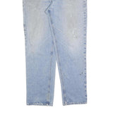CARHARTT Mens Jeans Blue Relaxed Straight Denim Light W38 L34 Zip Casual Wear