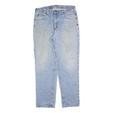 CARHARTT Mens Jeans Blue Relaxed Straight Denim Light W38 L34 Zip Casual Wear