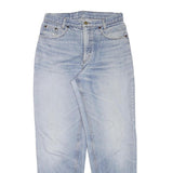 OUTSIDER Womens Relaxed Blue Denim Light Jeans W29 L30 Casual Cotton Blend Zip