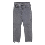 LEVI'S 501 Womens Jeans Blue Regular Straight Denim Medium W27 L23 Raw Edge