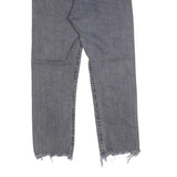 LEVI'S 501 Womens Jeans Blue Regular Straight Denim Medium W27 L23 Raw Edge