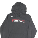NIKE Mens Black Volleyball Pullover Hoodie S Cotton Sports Sweatshirt
