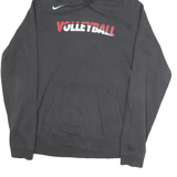 NIKE Mens Black Volleyball Pullover Hoodie S Cotton Sports Sweatshirt