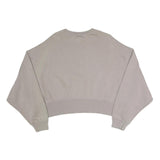 NIKE Womens Beige Sweatshirt Crew Neck S Cotton Blend Casual Pullover