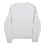 KARL LAGERFELD Womens Grey Sweatshirt Crew Neck M Logo Print Cotton Blend Casual