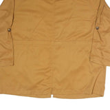 PULL&BEAR Womens Beige Coach Jacket XL Polyester Blend Woven Plain Relaxed Fit