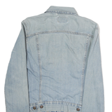 LEVI'S Mens Blue Denim Button Jacket M Cotton Plain Classic Fit Casual