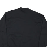 TULTEX Mens Black Orange Smile Face Sweatshirt Crew Neck XL Graphic Print