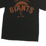 MAJESTIC Mens Black San Francisco Giants Graphic T-Shirt M Short Sleeve Crew