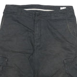 CARHARTT Mens Black Cargo Shorts XL W34 Classic Fit Workwear Pockets