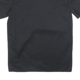 DICKIES Mens Black Workwear Shirt L Cotton Durable Button-Up Short Sleeve