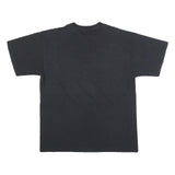 FRUIT OF THE LOOM Mens Black DJ Graphic T-Shirt L Short Sleeve Crew Neck Cool