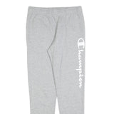 CHAMPION Mens Joggers Grey S W28 L30 Cotton Slim Tapered Logo Print