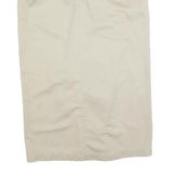 LEE Womens Beige Cotton Blend Straight Knee Length Woven Skirt M Casual