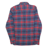 LEVI'S Mens Blue & Red Check Cotton Shirt M Long Sleeve Casual Button-Up