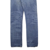 LEVI'S 501 Mens Jeans Blue Regular Straight Denim Medium W33 L34 Classic Button
