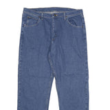 WRANGLER Mens Regular Blue Denim Jeans W36 L30 Classic Zip Cotton Blend