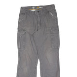 CARHARTT Mens Cotton Grey Regular Fit Straight Leg Trousers W34 L34 Workwear
