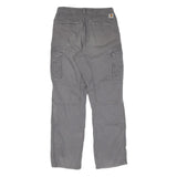 CARHARTT Mens Cotton Grey Regular Fit Straight Leg Trousers W34 L34 Workwear