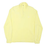 BEGNER Mens Yellow Cotton Blend 1/4 Zip M Sweatshirt Pullover Casual Comfortable