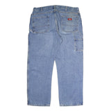 DICKIES Mens Regular Blue Denim Jeans W40 L30 Zip Closure Workwear