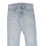 CARHARTT Mens Jeans Blue Regular Straight Denim Light W32 L27 Workwear Zip Fly