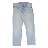 CARHARTT Mens Jeans Blue Regular Straight Denim Light W32 L27 Workwear Zip Fly