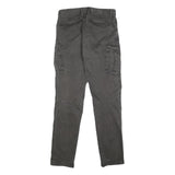 PME LEGEND Mens Cotton Blend Grey Slim Cargo Trousers W32 L34 Casual Utility