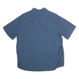 WOOLRICH Mens Blue Patterned Cotton Shirt XL Casual Summer Style