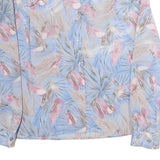 PYKETTES Womens Blue & Pink Printed Shirt Long Sleeve Collared M Lightweight