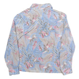 PYKETTES Womens Blue & Pink Printed Shirt Long Sleeve Collared M Lightweight