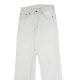 LEVI'S Mens Jeans White Regular Straight Denim W24 L28 Classic Cotton Zip