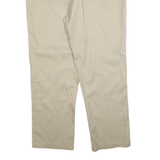DICKIES Mens Cotton Blend Beige Regular Fit Straight Leg Trousers W42 L32