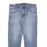 DICKIES Mens Jeans Blue Regular Straight Denim Light W36 L28 Casual Wear