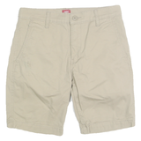 LEVI'S Mens Shorts Beige Casual Plain M W30 Cotton Blend Chino Pocketed