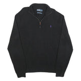 POLO RALPH LAUREN Mens Black Cotton Patterned Pullover Crew Neck Basic Knit XL