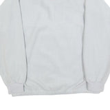 Womens White & Lilac Colourblock Zip Up Polyester Fleece Jacket L Casual