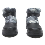 UGG Puff Boot Womens Ankle Synthetic Black Grey UK 8 Winter Heated Footwear