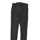 LEVI'S 710 Womens Jeans Black Slim Skinny Denim W24 L29 Stretch Zip Fastening